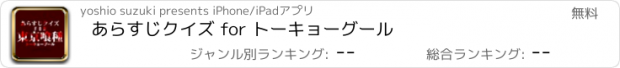 おすすめアプリ あらすじクイズ for トーキョーグール