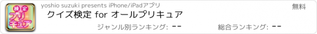 おすすめアプリ クイズ検定 for オールプリキュア