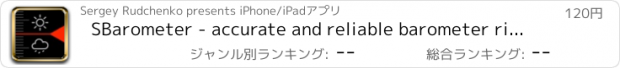 おすすめアプリ SBarometer - accurate and reliable barometer right in your pocket
