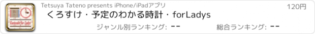 おすすめアプリ くろすけ・予定のわかる時計・forLadys