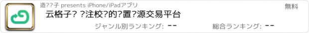 おすすめアプリ 云格子铺 专注校园的闲置资源交易平台