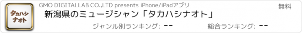 おすすめアプリ 新潟県のミュージシャン「タカハシナオト」