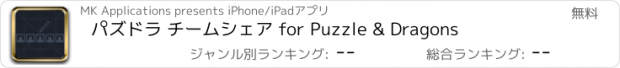 おすすめアプリ パズドラ チームシェア for Puzzle & Dragons