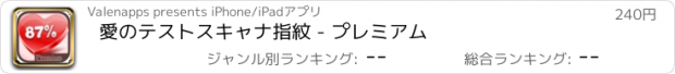 おすすめアプリ 愛のテストスキャナ指紋 - プレミアム