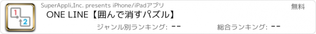 おすすめアプリ ONE LINE【囲んで消すパズル】