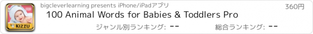 おすすめアプリ 100 Animal Words for Babies & Toddlers Pro