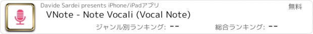 おすすめアプリ VNote - Note Vocali (Vocal Note)