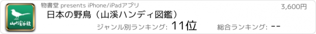 おすすめアプリ 日本の野鳥（山溪ハンディ図鑑）