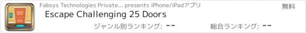 おすすめアプリ Escape Challenging 25 Doors