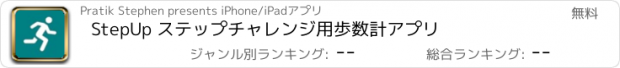 おすすめアプリ StepUp ステップチャレンジ用歩数計アプリ