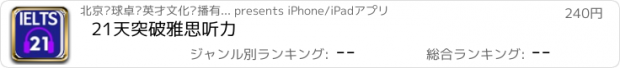 おすすめアプリ 21天突破雅思听力
