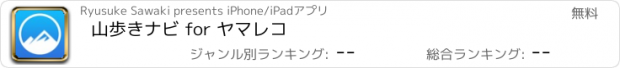 おすすめアプリ 山歩きナビ for ヤマレコ