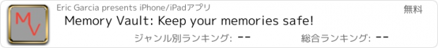 おすすめアプリ Memory Vault: Keep your memories safe!