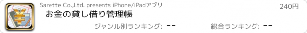 おすすめアプリ お金の貸し借り管理帳