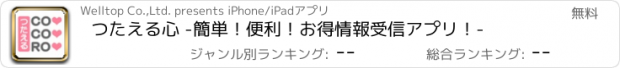 おすすめアプリ つたえる心 -簡単！便利！お得情報受信アプリ！-