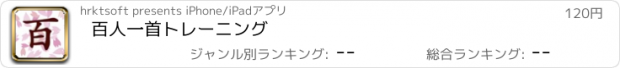 おすすめアプリ 百人一首トレーニング