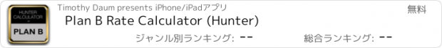 おすすめアプリ Plan B Rate Calculator (Hunter)