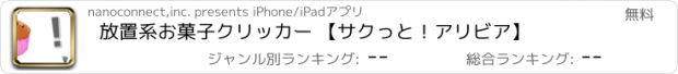 おすすめアプリ 放置系お菓子クリッカー 【サクっと！アリビア】