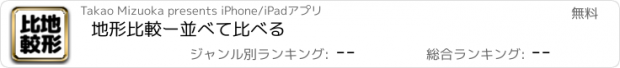 おすすめアプリ 地形比較ー並べて比べる