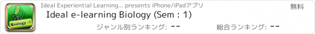 おすすめアプリ Ideal e-learning Biology (Sem : 1)