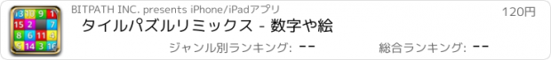 おすすめアプリ タイルパズルリミックス - 数字や絵