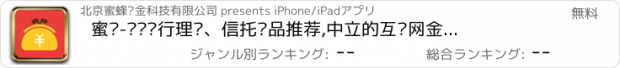 おすすめアプリ 蜜银-优质银行理财、信托产品推荐,中立的互联网金融投资决策平台