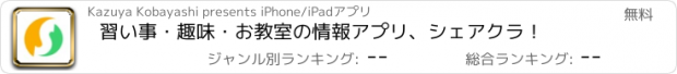 おすすめアプリ 習い事・趣味・お教室の情報アプリ、シェアクラ！