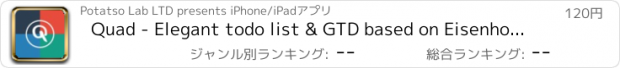 おすすめアプリ Quad - Elegant todo list & GTD based on Eisenhower Method