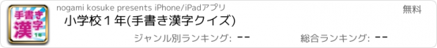 おすすめアプリ 小学校１年(手書き漢字クイズ)