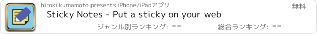 おすすめアプリ Sticky Notes - Put a sticky on your web