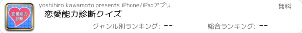 おすすめアプリ 恋愛能力診断クイズ