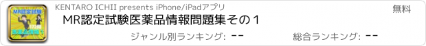 おすすめアプリ MR認定試験　医薬品情報問題集　その１