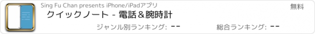 おすすめアプリ クイックノート - 電話＆腕時計