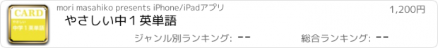 おすすめアプリ やさしい中１英単語