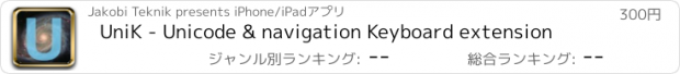 おすすめアプリ UniK - Unicode & navigation Keyboard extension