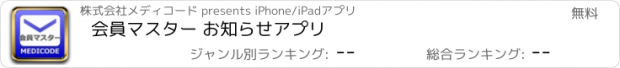 おすすめアプリ 会員マスター お知らせアプリ